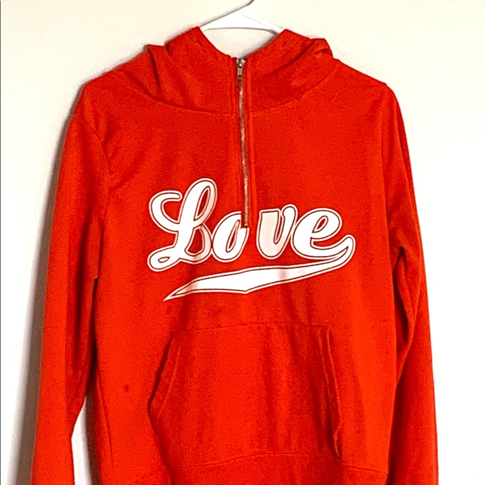 Orange hoodie